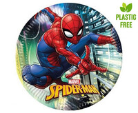 Sada papírových talířů 8ks, rozměr 23cm, Spiderman, next generation