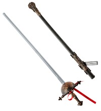 Starověký šermířský kord s dekórovanou pochvou 68 cm