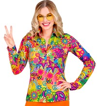 Dámská hippie košile 60. léta, barevná