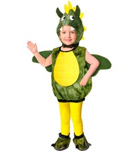 Dětský kostým zelený drak (kostým, hlava draka, boty)