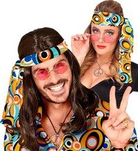 Hippie čelenka ve stylu 70. let s bublinami