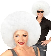 Oversize paruka bílé afro