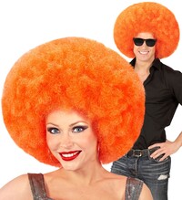 Oversize paruka oranžové afro
