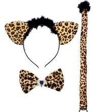 Sada leopard (čelenka, motýlek, ocas)