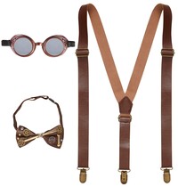 Sada Steampunk (brýle, motýlek, kšandy)