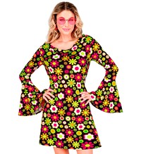 Dámské hippie šaty s květinami