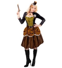 Dámský kostým Steampunk s kloboukem