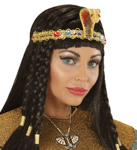Deluxe egyptská čelenka s hadem a kameny