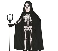 Dětská černá kápě s kapucí, 100 cm