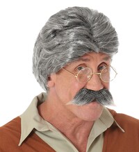 Pánská geppetto paruka a knír