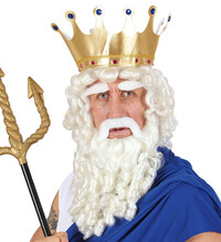 Pánská paruka s vousy Zeus