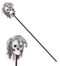 Voodoo hůl s lebkou, 120 cm