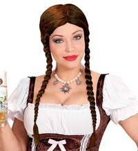 Dámská hnědá bavorská paruka greta