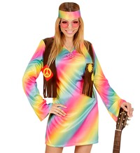Dámské hippie šaty s vestou