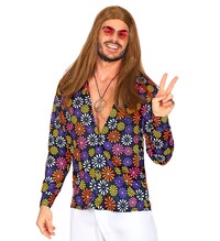 Pánská hippie květinová košile