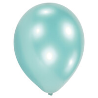 Sada 10ks tyrkysově modrých latexových balónků, průměr 27cm