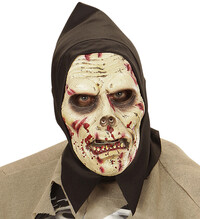 Latexová maska s kapucí zombie
