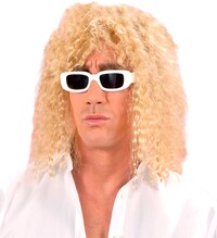 Pánská blond paruka s dlouhými vlasy zpěvák