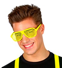 Žluté neónové párty brýle
