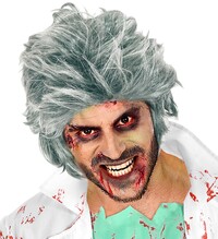 Pánská paruka zombie, šedá