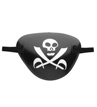 Pirátská záslepka s lebkou se zkříženými šavlemi