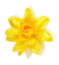 Sponka do vlasů - kytička (žlutá)