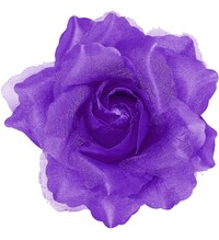 Sponka do vlasů - růže (fialová)