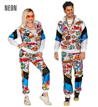 Unisex šusťákovka s komiksovým potiskem