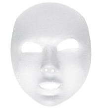 Bílá látková maska