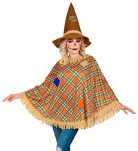 Dámský kostým Strašák (poncho, klobouk)