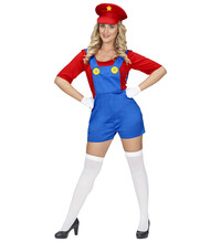 Dámský kostým Super Mario (čepice, overal)