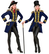 Dámský modrý kabát