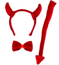 Dětská sada čert (čelenka, ocas, motýlek)