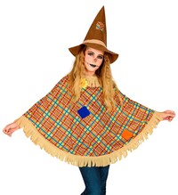Dětský kostým Strašák (klobouk, poncho)