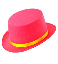 Dětský růžový klobouk klaun