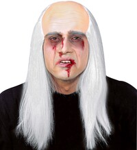 Pleš s bílými vlasy