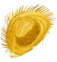 Slaměný klobouk, žlutý