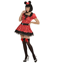 Dámský kostým Minnie (šaty se spodničkou, uši)