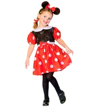 Dívčí kostým Minnie (šaty, uši)