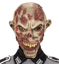 Latexová maska vraždící zombie