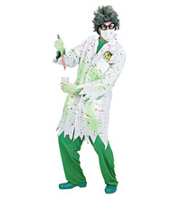 Pánský kostým chemik (plášť, rouška, rukavice)