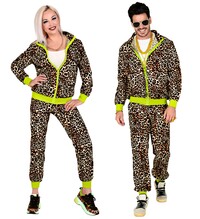 Unisex leopardí šusťákovka 80. léta