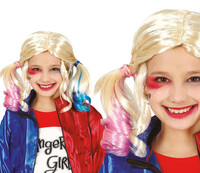 Dívčí paruka Harley Quinn