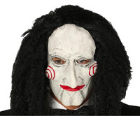 Latexová hororová maska Jigsaw, Saw
