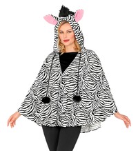 Poncho s kapucí Zebra
