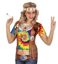 Dámské realistické tričko Hippies