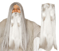 Extra dlouhé šedé vousy (Gandalf)