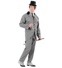 Pánský kostým gentleman, šedý