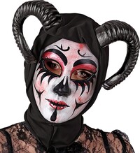 Dámská čertovská maska s kapucí dell'arte