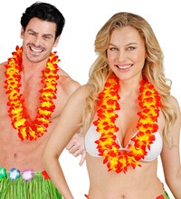 Oranžový havajský věnec Lei